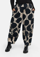 'Oria' trousers – cotton stretch, balloon shape