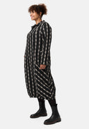 'Karena' dress - cotton stretch, striped look