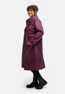 'Aubrielle' coat – cotton stretch, A-line