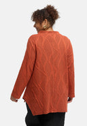 'Lova' tunic - cotton stretch, textured pattern