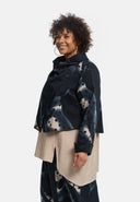 'Velisse' jacket – cotton stretch, shawl collar