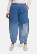 'Sky' Jeans – premium denim, patch & stretch