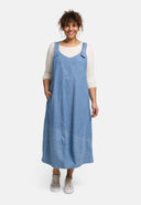 'Mara' Pinafore Dress V-neck, midi length & everyday-chic