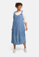 'Mara' Pinafore Dress V-neck, midi length & everyday-chic